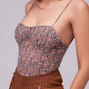 Mistress Rocks | Size M | ‘Gratitude’ Ditsy Floral Mesh Bodysuit